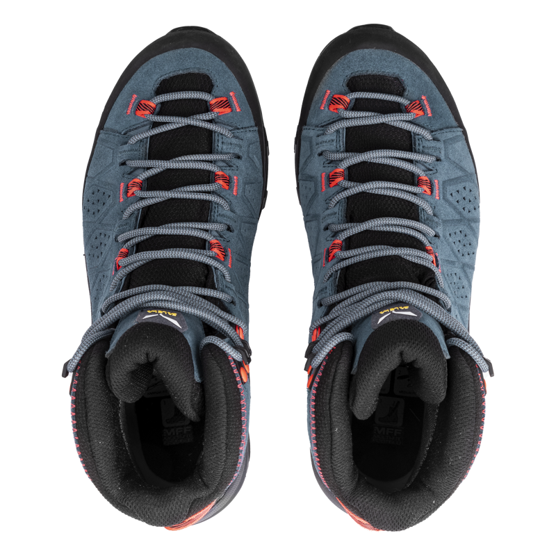 Salewa Alp Trainer 2 Mid GTX Womens in Java Blue/Fluro Coral-6